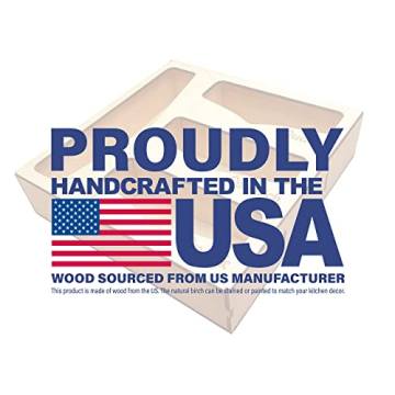 Premium Wood Food Storage Bag Organizer for Kitchens