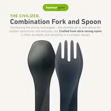 humangear GoBites Uno | Travel & Camping Utensils | Portable & Convertible Dining Ware | Multi-Funct...