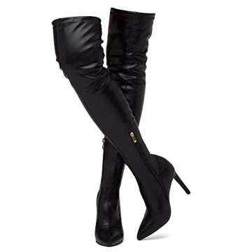 Shoe Land Womens Stylish Over Knee Thigh High Boots