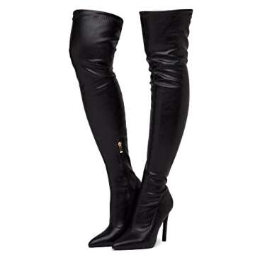 Shoe Land Womens Stylish Over Knee Thigh High Boots