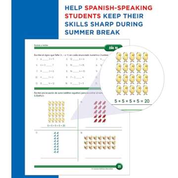 Summer Bridge Activities Spanish 2nd to 3rd Grade Workbooks, Activity Book With Math, Reading Comprehension, Science, Fitness, Social Studies, Writing Practice, and Flash Cards