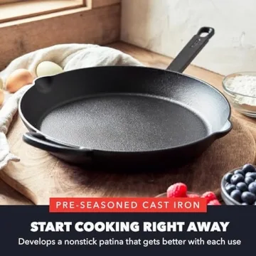 GreenPan Bobby Flay 12 Inch Pre-Seasoned Cast Iron Skillet
