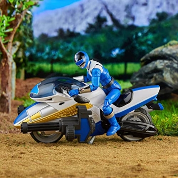 Power Rangers Blue Ranger Action Figure with Vector Cycle