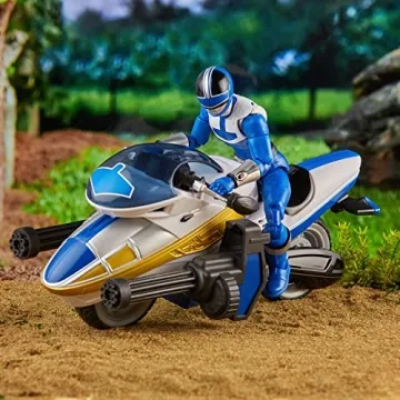 Power Rangers Blue Ranger Action Figure with Vector Cycle