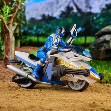 Power Rangers Blue Ranger Action Figure with Vector Cycle