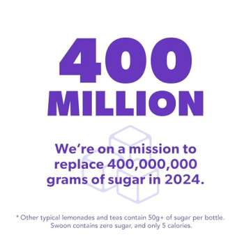 Swoon Sugar Free Iced Tea Classics Variety Pack - Zero Sugar Drinks in Lemon, Raspberry, Peach, Half & Half Flavours - Low Carb, Paleo-Friendly, Gluten-Free Keto Iced Tea - 12 fl.oz (Pack of 12)