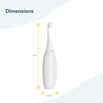 The Original HAPPYPO Shower (Color: White l Portable Bidet with Travel Bag l The Easy-Bidet 2.0 Replaces Wet Wipes and Shower Toilet l Portable Bidet for Travel