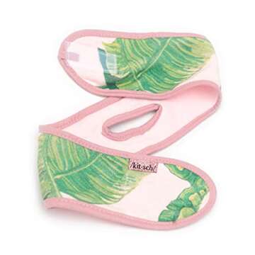 Kitsch Spa Microfiber Headband for Women - Multifunctional Skincare & Hair Band for Face Washing, Makeup Application (Palm Leaves)