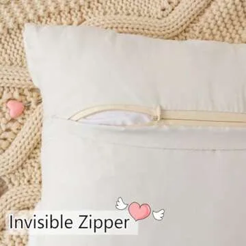 UGASA Valentine's Day Heart Pattern Pillow Covers Set