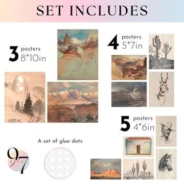 97 Decor Southwest Decor Western Wall Art - Vintage Western Decor for Home, Western Prints for Wall ...