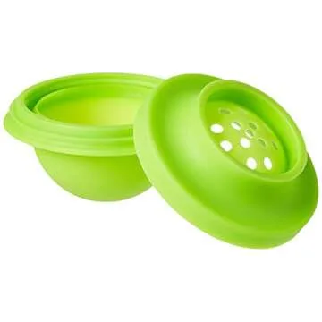 Tovolo Seamless Sphere Ice System, Compact, 2.5 Inch Crystal Clear Spheres - Set of 4 Molds,Black