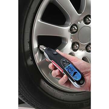 Craftsman Programmable Digital Tire Gauge (with bright LED display. batteries included)