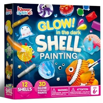 Klever Sea Shell Painting Kit for Kids Glow in The Dark