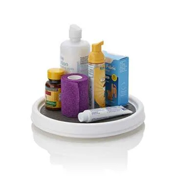 Copco Non-Skid Pantry Cabinet, 9-Inch, White/Gray