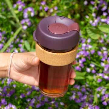 KeepCup 16oz: Stylish Reusable Coffee Cup with Cork Band