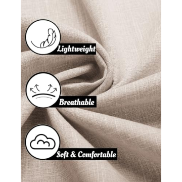 Stylish COOFANDY Mens Linen Shirt for Summer Outings