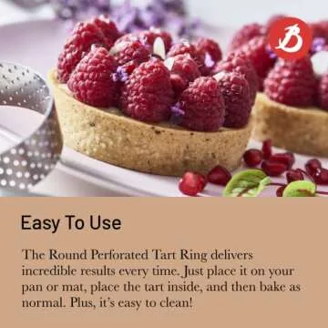 de Buyer Perforated Round Tart Ring - Bake Crisp Tarts Easily