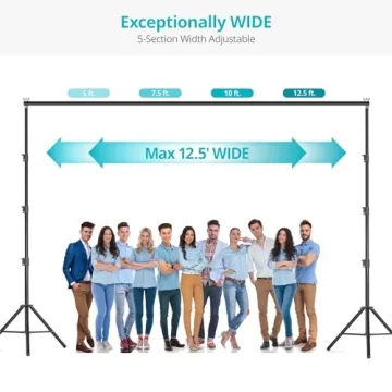 Julius Studio 12.5 x 10 ft Adjustable Backdrop Stand