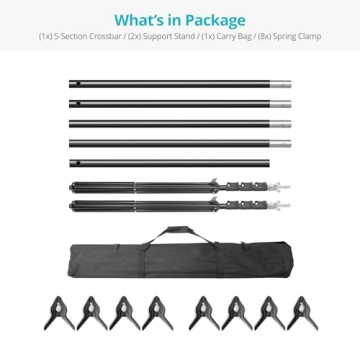 Julius Studio 12.5 x 10 ft Adjustable Backdrop Stand