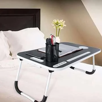 Portable Laptop Desk with USB & Cup Holder for All Ages