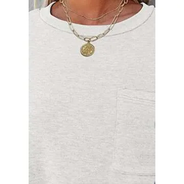 MIROL Women's Short Sleeve Tunic Top for Effortless Style