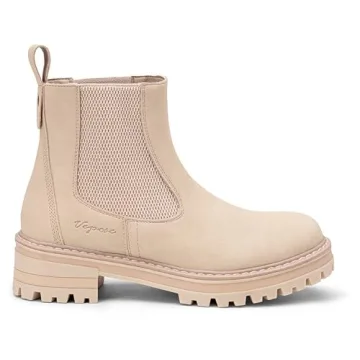 Vepose Women's Beige Chelsea Ankle Boots for Style