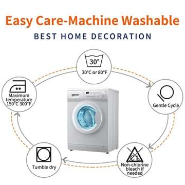 Leopard Pillow Covers 18x18 in Couch Pillow Case Sets of 2 Modern Decorative Square Throw Pillows for Home Living Room Bedroom Bed Cushion Outdoor