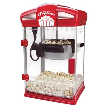 West Bend Stir Crazy Movie Theater Popcorn Popper with Nonstick Kettle and Measuring Tool