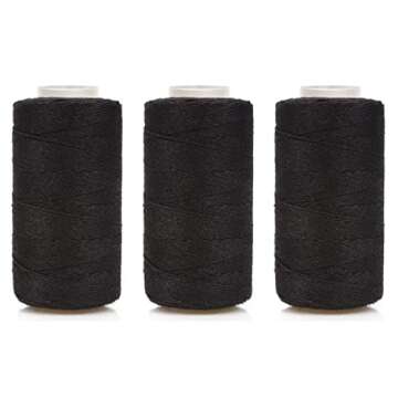 Ryalan Weaving Needle Set with 3 Thread & 10 Needles for Hair Extensions