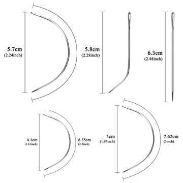 Ryalan Weaving Needle Set with 3 Thread & 10 Needles for Hair Extensions