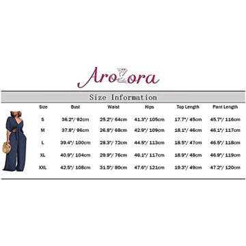 Aro Lora Women's 2 Piece Jumpsuit V Neck Sleeveless Crop Top Wide Leg Pant Set Romper Outfit Large Purple