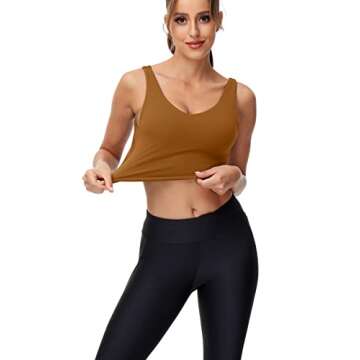 V Neck Built-in Bra Longline Sports Bra - Medium Support Sportswear