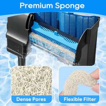 Cunina 12PCS Filter Pads for Aqueon Quietflow Filters