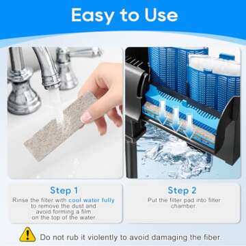 Cunina 12PCS Filter Pads for Aqueon Quietflow Filters