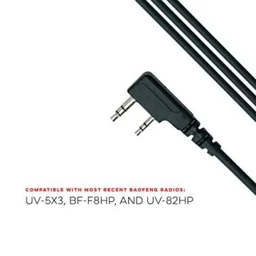 BTECH PC03 FTDI Universal Plug & Play USB Programming Cable, Baofeng, Kenwood Radios - Compatible with UV-5R, BF-F8HP, GMRS-V2, UV-82HP & More - Easy Setup, No Driver Needed