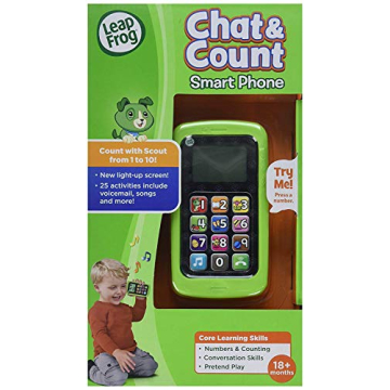 LeapFrog Chat Count Smart Phone Scout Green Learning Toy