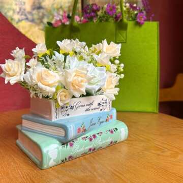 Scuyari Book-Shaped Planter - Unique Ceramic Decor