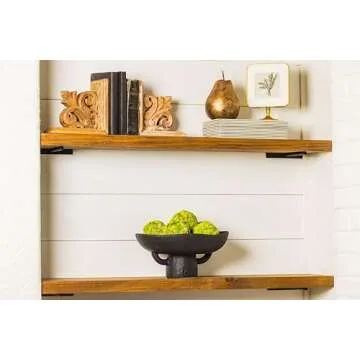 Balls and Pedestal Bowl Set Textured Black Ceramic Decorative Bowl with Succulent Balls for Counter Top, Farmhouse Table Centerpiece, Living Room, Kitchen Decor