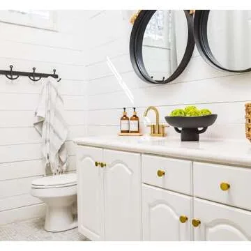 Balls and Pedestal Bowl Set Textured Black Ceramic Decorative Bowl with Succulent Balls for Counter Top, Farmhouse Table Centerpiece, Living Room, Kitchen Decor