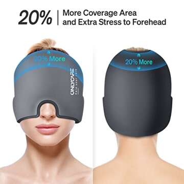 ONLYCARE Migraine Relief Cap for Soothing Headache Comfort