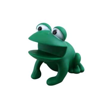 Animal Shape Novelty Kitchen Sponge Holder and Sponge Choice of Frog or Duck (Green Frog)