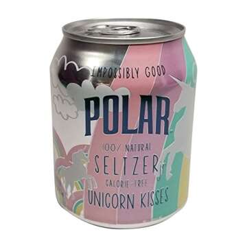 Polar Seltzer Impossibly Good Unicorn Kisses 6 pk 8 oz. cans.