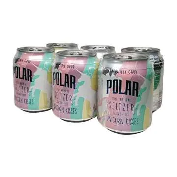 Polar Seltzer Unicorn Kisses 6 Pack Cans: Magical Flavor