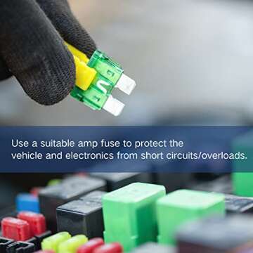 ZIPCCI 80 Pcs Standard Car Fuse, Fuses Assortment kit(1A/3A/5A/10A/15A/20A/30A/40AMP) Automotive Blade Fuse for RV, Truck, Marine, Auto Accessories