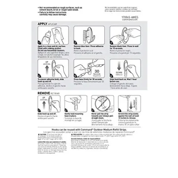 Command Outdoor Terrace Hooks for Damage Free Hanging