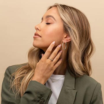 14K White Gold Plated Cubic Zirconia Rings for Women