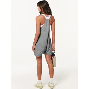Stylish ANRABESS Summer Sleeveless Romper with Pockets