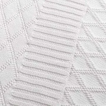 Cozy Cotton Knit Throw Blanket for Home Decor Comfort