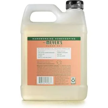 MRS. MEYER'S CLEAN DAY Organic Geranium Scent Liquid Hand Soap Refill, Vegan, 33 Ounces (Pack Of 3)