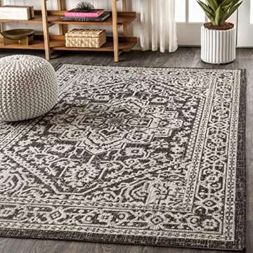 Durable JONATHAN Y Sinjuri Medallion Indoor Outdoor Rug